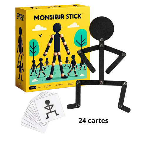 Monsieur Stick™ - Juego de rompecabezas educativo Montessori